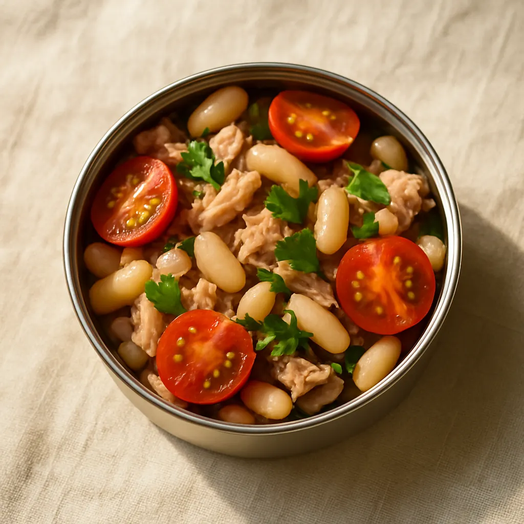 Tuna, cannellini and tomato mini‑salad