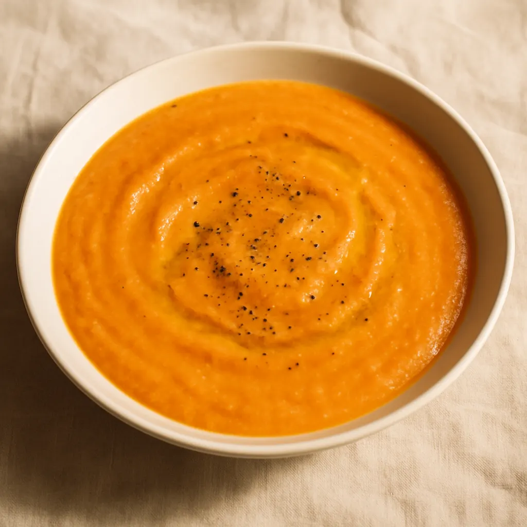 Red lentil, carrot and leek soup (optional chicken)