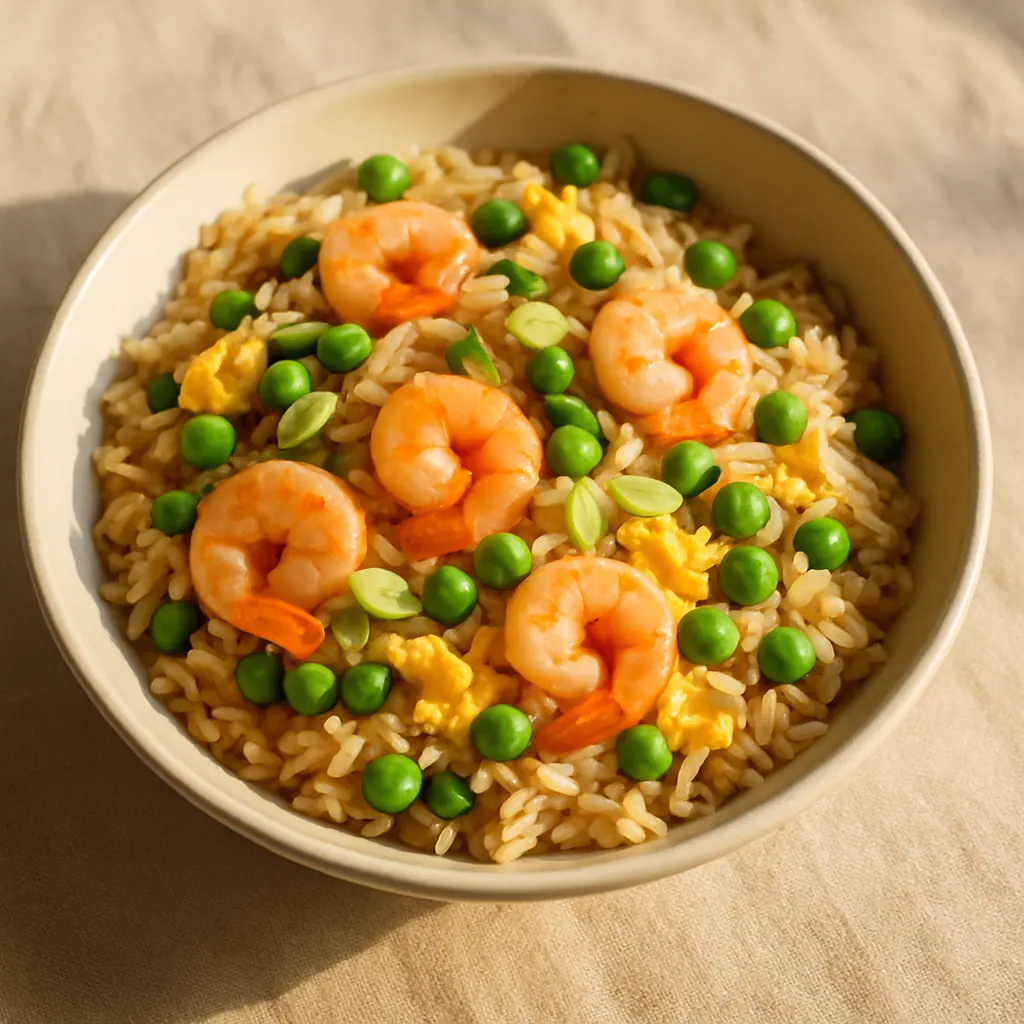 Speedy prawn egg fried rice